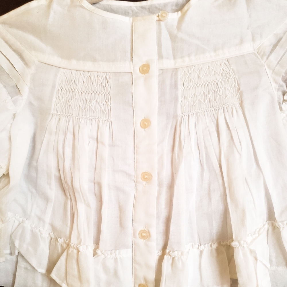 Burberry White Cotton Ruth Blouse - Picture 3 of 8